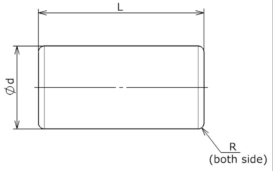 C型ダウエルピン(d=5/L=8)